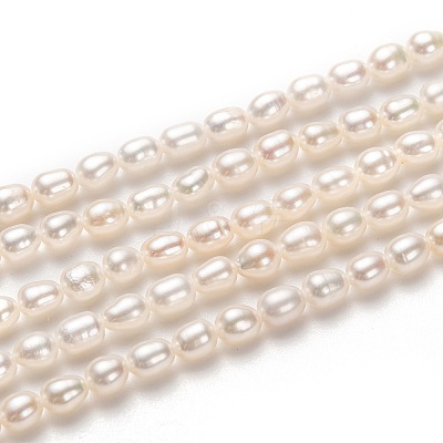 Natural Cultured Freshwater Pearl Beads Strands PEAR-L033-59-1