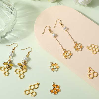 60Pcs 5 Style Alloy Pendants FIND-SC0005-93-1