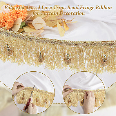 6M Polyester Tassel Lace Trim OCOR-OC0001-51C-1