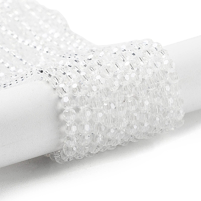 Electroplate Transparent Glass Beads Strands EGLA-A035-T4mm-A19-1