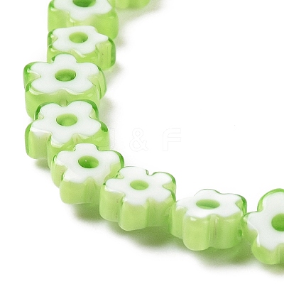 Handmade Millefiori Glass Bead Strands LAMP-J035-4mm-13-1