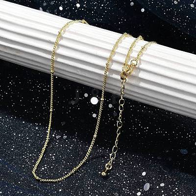 Rack Plating Brass Satellite Chain Necklaces for Women NJEW-H049-01G-1