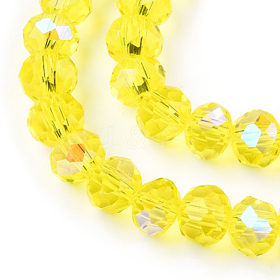 Electroplate Glass Beads Strands EGLA-A034-T1mm-L28-1