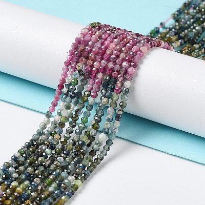 Natural Tourmaline Beads Strands G-P514-A07-01-1