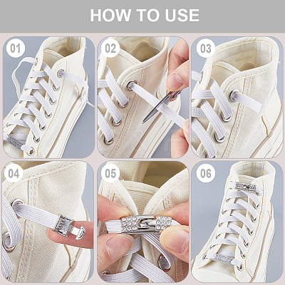 Alloy Rhinestone Shoelace Buckle DIY-GF00074-22-1
