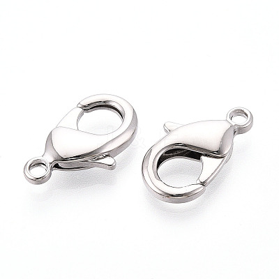 Brass Lobster Claw Clasps KK-YW0004-01D-P-1
