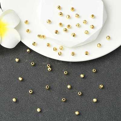 SHEGRACE Brass Round Beads XGRPCU698-291G-1