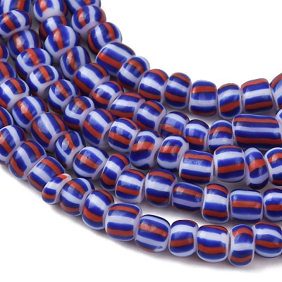 Handmade Lampwork Beads Strands X-BLOW-K001-01A-16-1