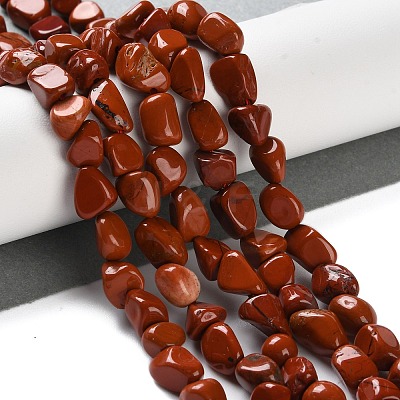 Natural Red Jasper Beads Strands G-P497-01C-54-1
