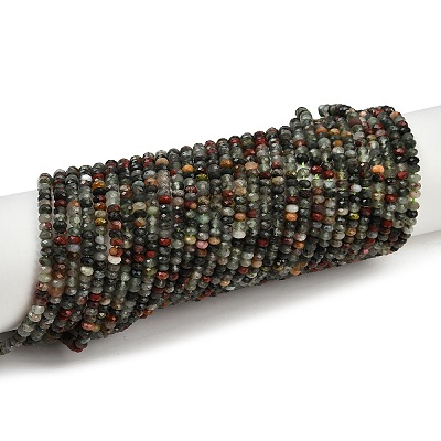 Natural African Bloodstone Beads Strands G-S388-A02-3x4mm-1