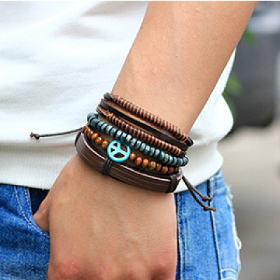 Multi-strand Bracelets BJEW-N0011-019-1