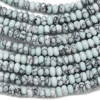Synthetic Turquoise Beads Strands G-L635-A10-4x2mm-03-1