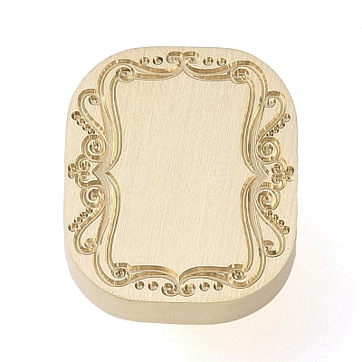 Flower Frame Brass Stamp Heads AJEW-M037-05G-01-1