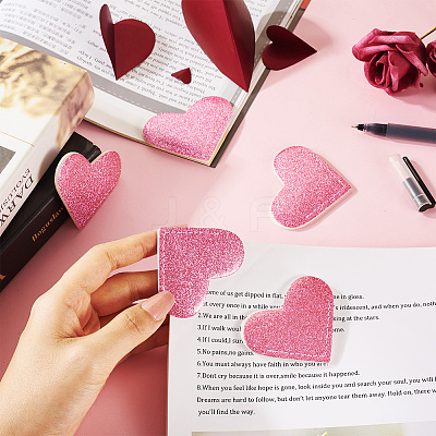 Glitter PU Lerther Bookmark AJEW-TAC0040-03D-1