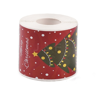 200Pcs Christmas Theme Paper Self-Adhesive Stickers DIY-M070-02J-1