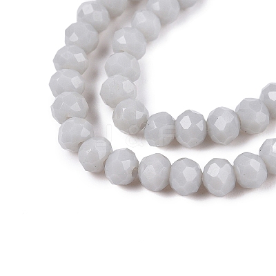 Opaque Solid Color Imitation Jade Glass Beads Strands EGLA-A044-P3mm-D19-1