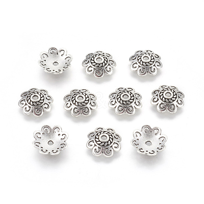Tibetan Style Bead Caps TIBE-60309-AS-LF-1