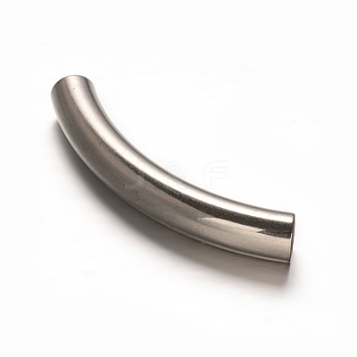Tarnish Resistant 201 Stainless Steel Tube Beads STAS-D111-53-1