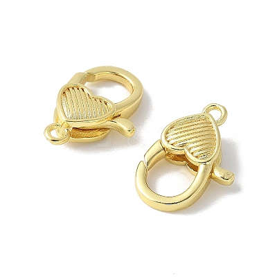 Brass Lobster Claw Clasps KK-F893-11G-1