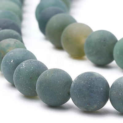 Natural Moss Agate Beads Strands G-T106-018-1