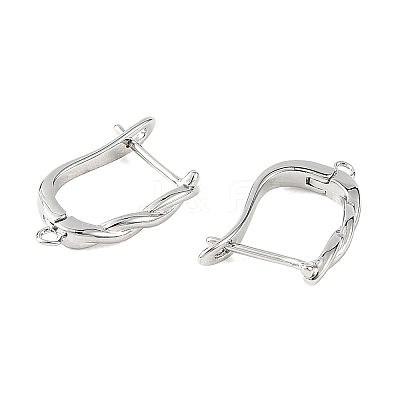 SHEGRACE Brass Hoop Earring Findings XGRQ79687-949P-1