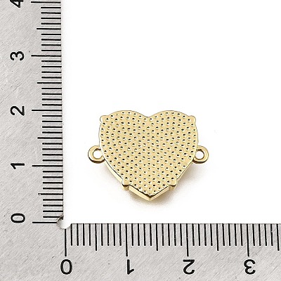 Virgin Mary Theme Brass Micro Pave Clear Cubic Zirconia Connector Charms CU-CBAF50C-05A-G-1