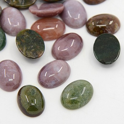 Oval Natural Gemstone Cabochons Mix GP184-7-1
