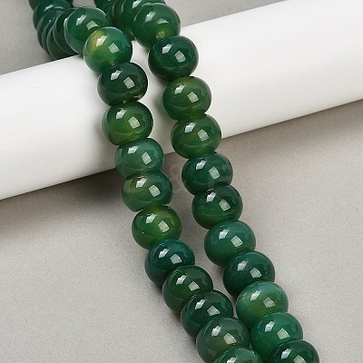 Dyed Natural Agate Beads Strands G-U030-A01-03-1