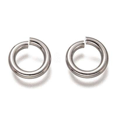 Non-Tarnish 304 Stainless Steel Open Jump Rings STAS-H136-06D-P-1