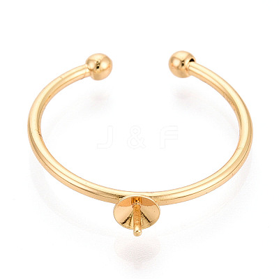 Brass Cup Peg Ring Settings LS-KK-N274-35G-1
