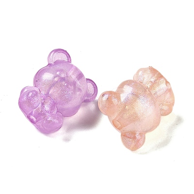 Luminous Transparent Acrylic Beads OACR-G033-06D-1