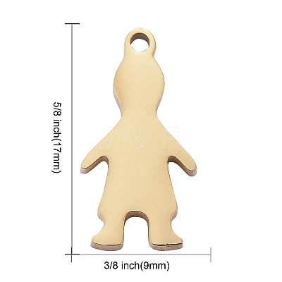 304 Stainless Steel Pendants LS-STAS-I140-12G-1