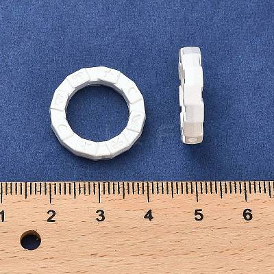 Matte Alloy Beads PALLOY-R145-14MS-1