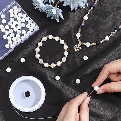 Natural Quartz Crystal Beads Strands G-AR0001-67-1