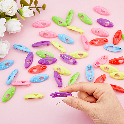 6Bags Plastic Scraf Clips JEWB-FH0002-77-1