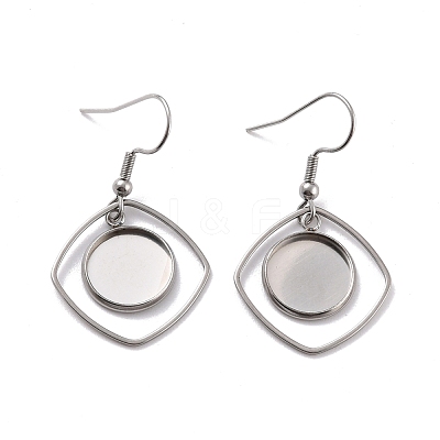 Tarnish Resistant 201 Stainless Steel Earring Hooks STAS-Z036-08P-1