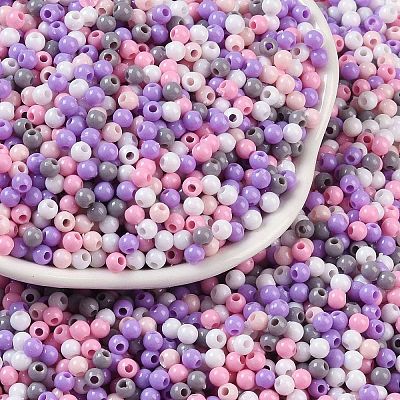 Opaque Acrylic Beads X1-OACR-H118-07A-03-1