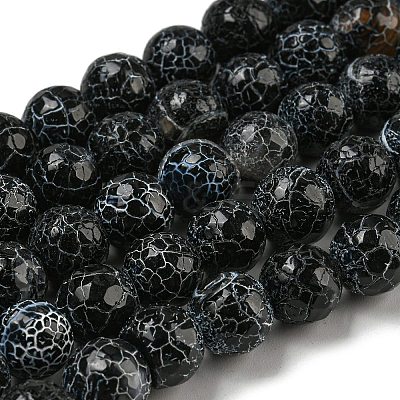 Crackle Agate Beads Strands G-A003-1-1