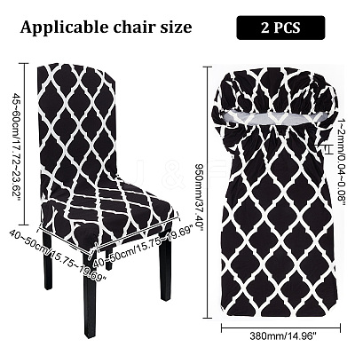 Polyester Elastic Chair Cushion FIND-WH0417-71C-1