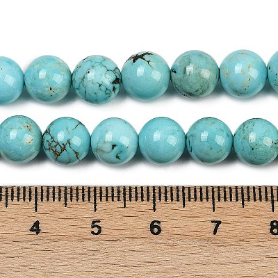 Natural Magnesite Beads Strands G-K244-02-8mm-01-1
