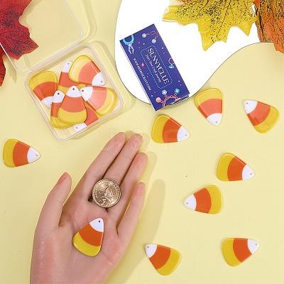 20Pcs Halloween Acrylic Pendants SACR-SC0001-32-1