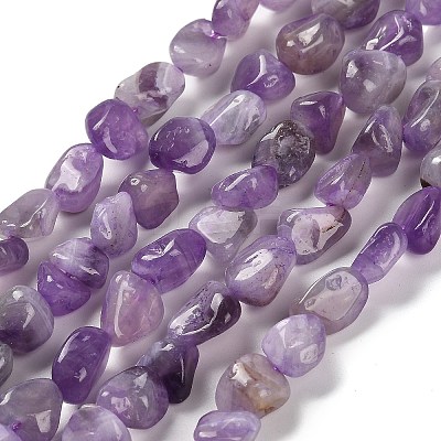 Natural Lavender Amethyst Beads Strands G-P497-01E-17-1