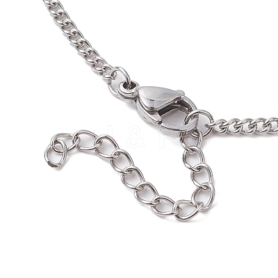 Tarnish Resistant Adjustable 304 Stainless Steel Curb Chains Necklaces Making AJEW-JB01214-01-1