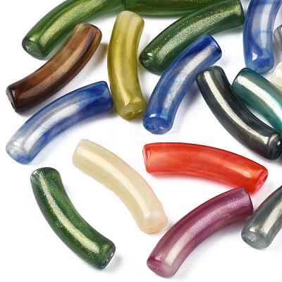 Opaque Acrylic Beads X-MACR-N009-020-1