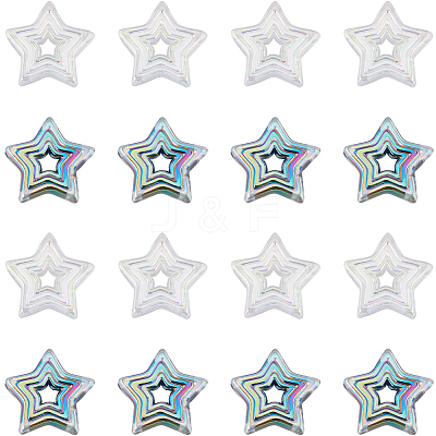50Pcs 2 Colors Plating Acrylic Beads MACR-SC0001-59A-1