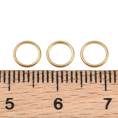Ion Plating(IP) 304 Stainless Steel Closed Jump Rings STAS-G393-06G-17-1