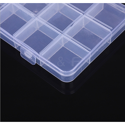 Transparent Plastic Bead Containers X1-CON-YW0001-10-1