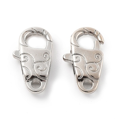 Brass Lobster Claw Clasps KK-R216-18C-P-1
