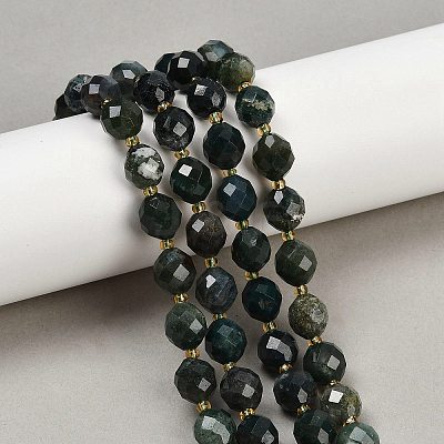 Natural Moss Agate Beads Strands G-N342-149I-26-1