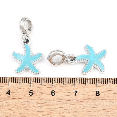 Alloy Enamel European Dangle Charms AL-CBAC2D3-02P-06-1